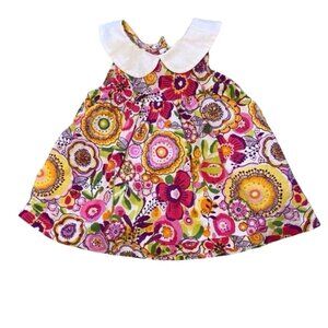 Vera Bradley Baby Floral Peter Pan Collar Top Size 0-3 Months